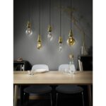 Ampoule LED globe vintage dorée dimmable E27 7W G125, finition blanc, vue complémentaire 1