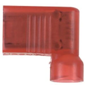Détails visibles de Cosse femelle coudée isolée nylon 22-18 AWG pour Cosses de câble