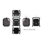 Radio de chantier DAB+ FM Bluetooth USB IP65 TP3, finition noir, vue complémentaire 6