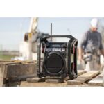 Radio de chantier DAB+ FM Bluetooth USB IP65 TP3, finition noir, vue complémentaire 9