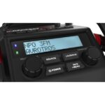 Radio de chantier DAB+ FM Bluetooth IP64, finition noir, vue complémentaire 2