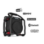 Radio de chantier DAB+ FM Bluetooth IP64, finition noir, vue complémentaire 5