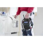 Radio de chantier DAB+ FM Bluetooth IP64, finition noir, vue complémentaire 9