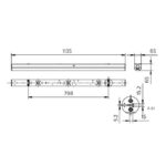 Réglette LED CoreLine Batten 120 cm, dimensions 65 x 65 x 1135 mm, vue complémentaire 6