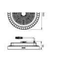 Suspension LED industrielle CoreLine Highbay 4000K IP65, dimensions Non vérifiées, vue complémentaire 7