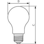 Ampoule LED filament E27 A67 17W 2700K 2452lm CorePro, finition blanc, vue complémentaire 1