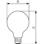 Ampoule LED filament G93 E27 7W 2700K 806 lm CorePro – Image 2