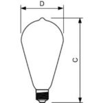 Ampoule LED ST64 E27 7W 2700K 806 lm CorePro verre – Image 2