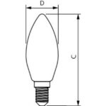Ampoule LED flamme E14 6,5W 4000K 806lm CorePro B35, finition blanc, vue complémentaire 1