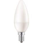Détails visibles de Ampoule LED flamme E14 7W 4000K 806 lm CorePro B38 pour Ampoules E14