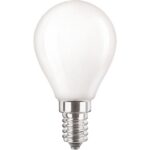 Détails visibles de Ampoule LED sphérique P45 E14 4,3W 2700K 470lm CorePro pour Ampoules E14