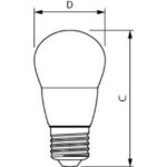 Ampoule LED sphérique P48 E27 7W 2700K 806 lm CorePro, finition blanc, vue complémentaire 1