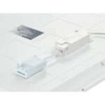 Panneau LED encastrable 600x600 28W 3400 lm 3000K, finition Blanc, vue complémentaire 1