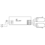 Ballast électronique TL-D 58W HF-B EII, 220...240 V, vue complémentaire 2