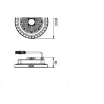 Suspension LED industrielle 10500 lm 4000 K G5, finition Gris, vue complémentaire 7