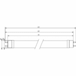 Tube LED T8 G13 1200 mm 14 W 3000 K 2000 lm HO – Image 2