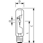 Lampe iodures métalliques CDM-T E40 Eco, finition blanc, vue complémentaire 1