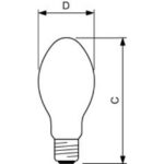 Lampe halogénure métallique E40 360W 4200K CDM-E MW Eco, finition blanc, vue complémentaire 1