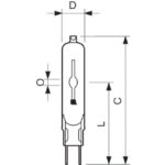 Lampe CDM-TC Elite G8.5 35W 3000K, finition blanc, vue complémentaire 1