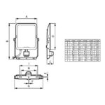 Projecteur LED extérieur 50W IP65 avec détecteur BVP167 – Image 3
