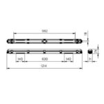 Réglette étanche LED 42 W 4000 K IP65 1200 mm, finition Gris, vue complémentaire 6