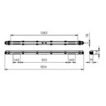 Réglette étanche LED 150 cm IP65 53 W 4000 K, configuration visible, vue complémentaire 6