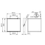 Cadre de montage panneau LED RC159Z SMB W60L60 – Image 4