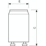 Starter fluorescent S2 4-22W 220-240V FTSTS2/01 – Image 2