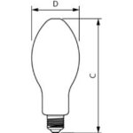 Lampe LED HPL E27 18W 4000K 3000lm TrueForce Core, finition blanc, vue complémentaire 1