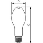 Lampe LED HPL E40 36W 4000K 6000lm, finition blanc, vue complémentaire 5