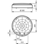 Applique murale LED IP65 blanc CCT réglable WL140V – Image 2