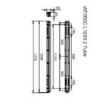 Réglette étanche LED IP65 1200 mm, finition gris, vue complémentaire 1