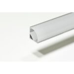Profilé aluminium LED d'angle rond 2 m 16 mm, en Aluminium anodisé, vue complémentaire 2