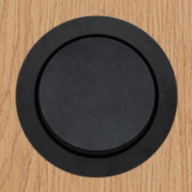 ROND - rond interrupteur unipolaire multifit small trim black alu - 8880-2325