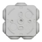 Boîte de dérivation Mureva 65x65x45 mm, finition gris, vue complémentaire 3