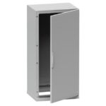 Boîtier au sol polyester IP54 1000x750x320, finition gris, vue complémentaire 1