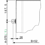 Pattes de fixation murale pour armoire PLA PLAT NSYFMPLA – Image 6