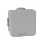Boîte de dérivation étanche Mureva IP55, finition gris, vue complémentaire 1