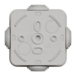 Boîte de dérivation étanche Mureva IP55, finition gris, vue complémentaire 3