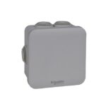 Boîte de dérivation étanche IP55 Mureva, finition gris, vue complémentaire 1