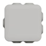 Boîte de dérivation étanche IP55 Mureva, finition gris, vue complémentaire 3