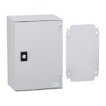 Coffret mural ABS/PC IP66 310x215x160 mm, finition gris, vue complémentaire 2