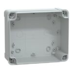 Boîtier étanche ABS IP66 192x164x105, finition gris, vue complémentaire 4