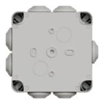 Boîte de dérivation étanche IP55 105x105x55, finition gris, vue complémentaire 3