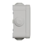Boîte de dérivation étanche IP55 105x105x55, finition gris, vue complémentaire 4