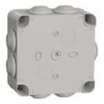 Boîte de dérivation étanche IP55 105x105x55, finition gris, vue complémentaire 8