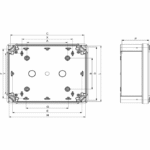 Boîtier industriel ABS 164x121x87 mm NSYTBS16128 – Image 4