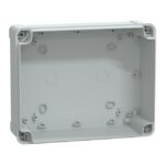 Boîtier industriel ABS étanche IP66 241x192x87, finition gris, vue complémentaire 5
