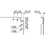 Châssis plein métallique 1000x600 pour coffret NSYMM106 – Image 3