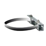 Kit de fixation sur poteau pour boîtier PLM43, en acier, vue complémentaire 2
